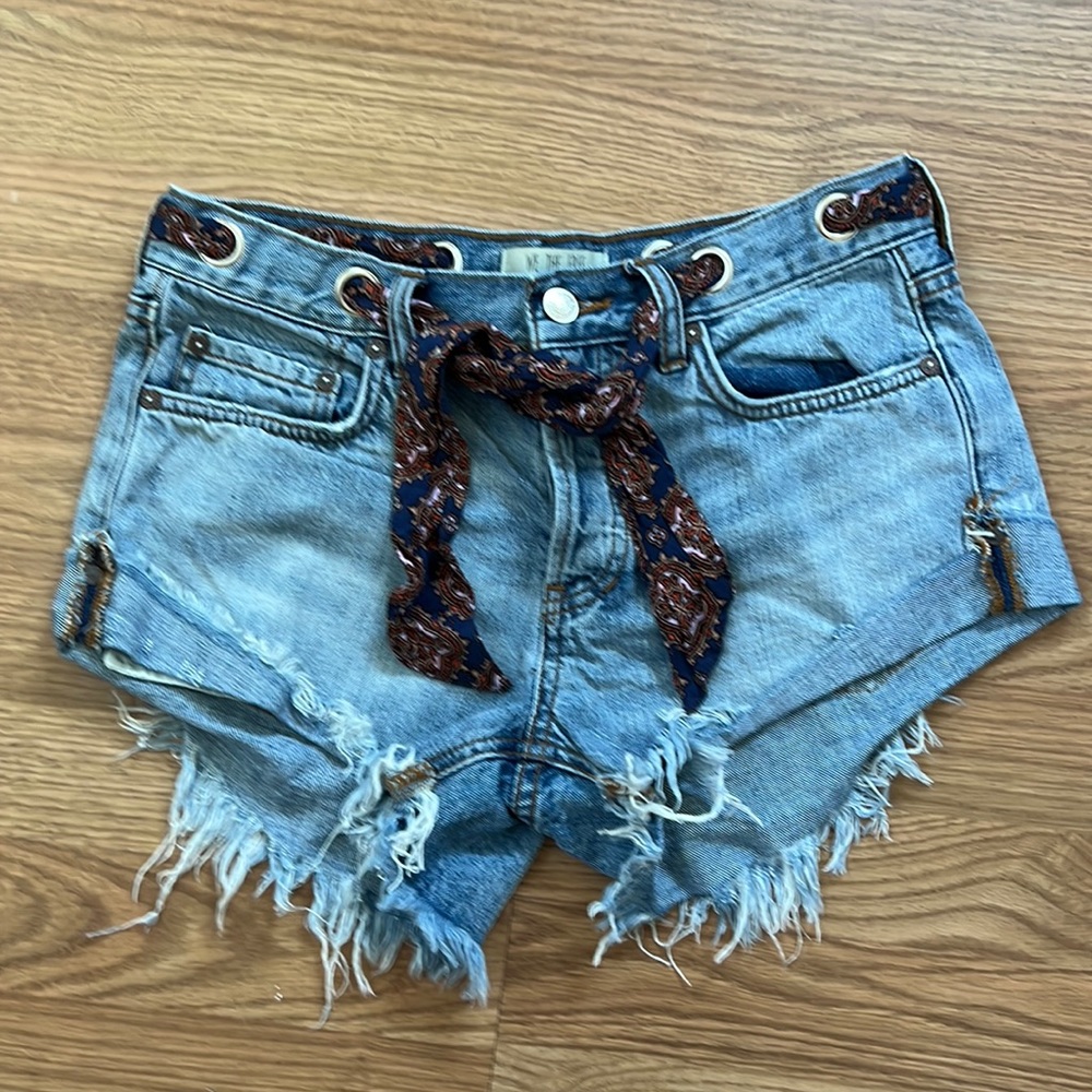 Free People Sashed & Relaxed Tie-Waist Shorts